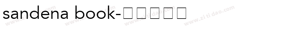 sandena book字体转换